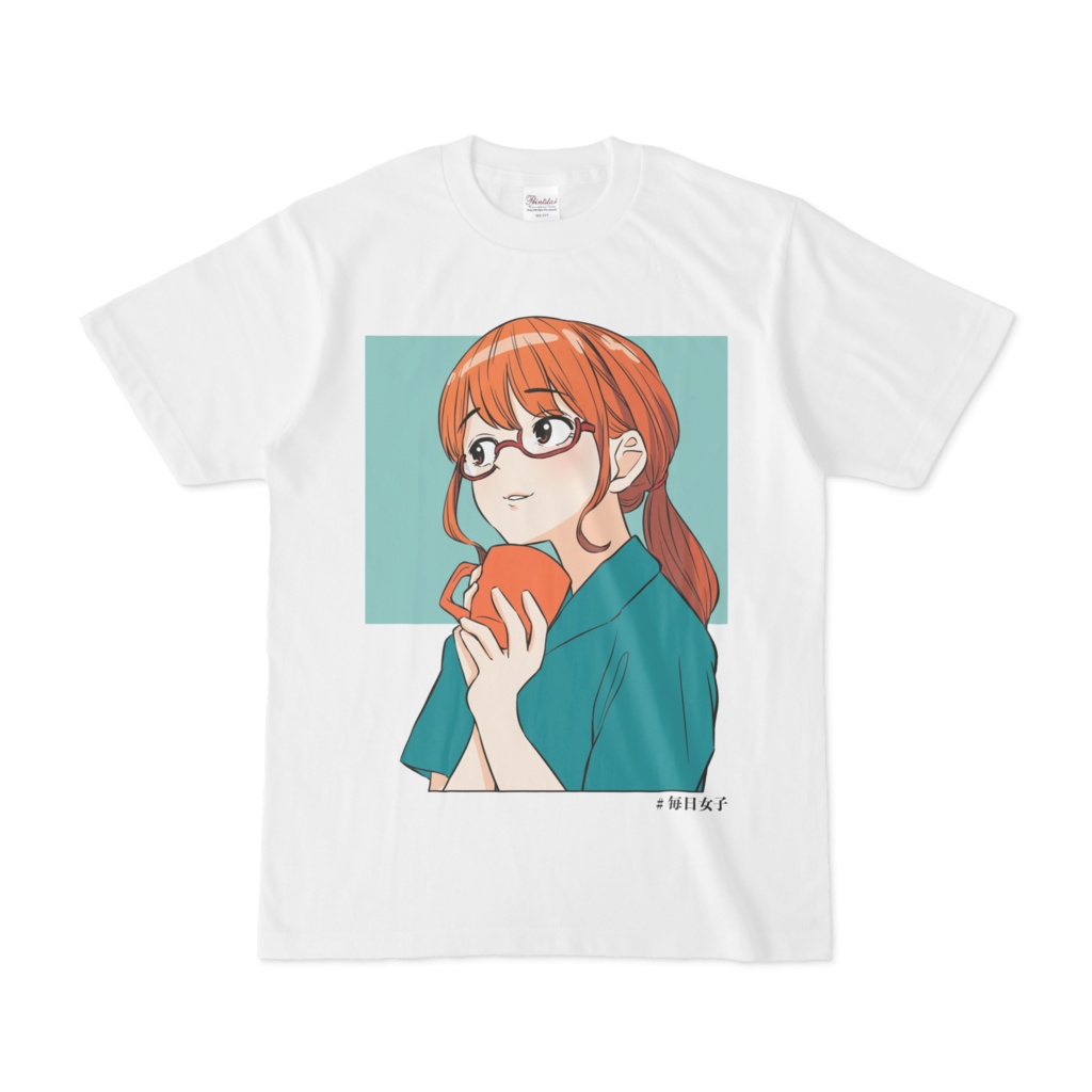 No 331 メガネ女子tシャツ 毎日女子 かいちのネットショップ Booth