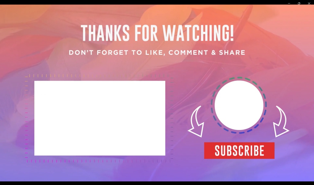 視聴者の心を逃さない！華やかポップなYouTubeエンディング動画素材