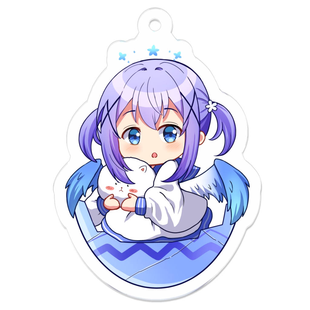 香風 チノ-Blue bird Keychain
