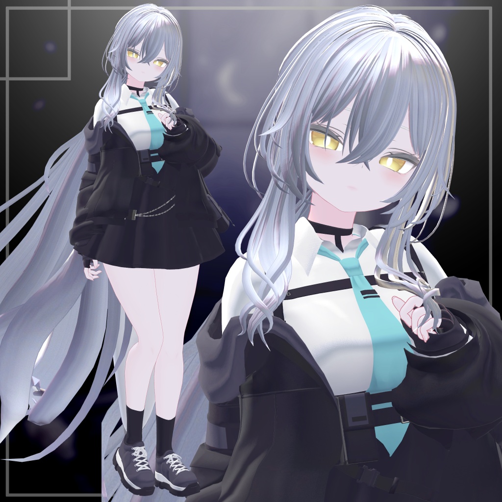 【8アバター対応】ふんわりLow Pony