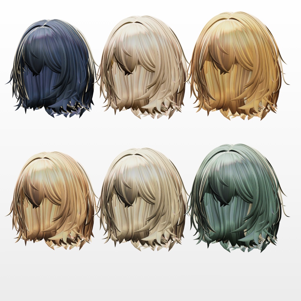 【500円Sale!】8アバター対応 Medium Low Perm