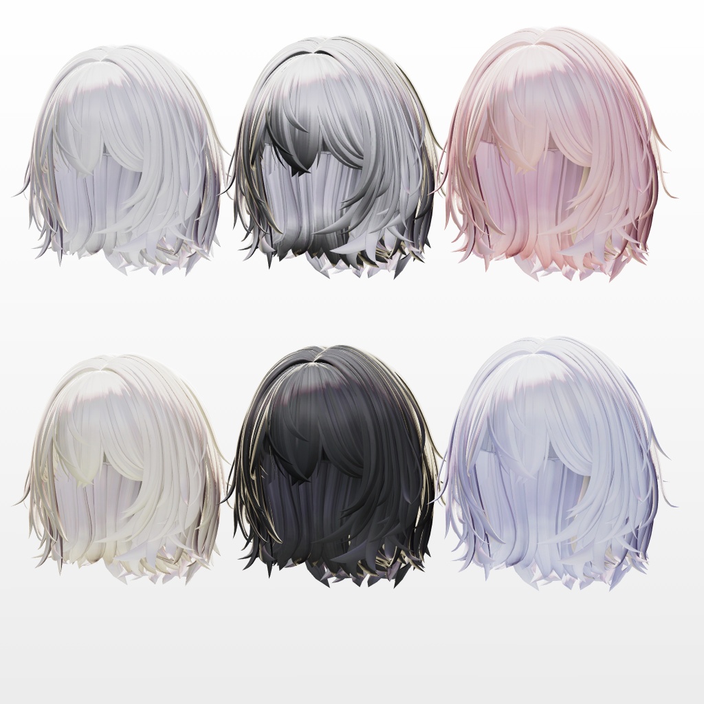 【500円Sale!】8アバター対応 Medium Low Perm