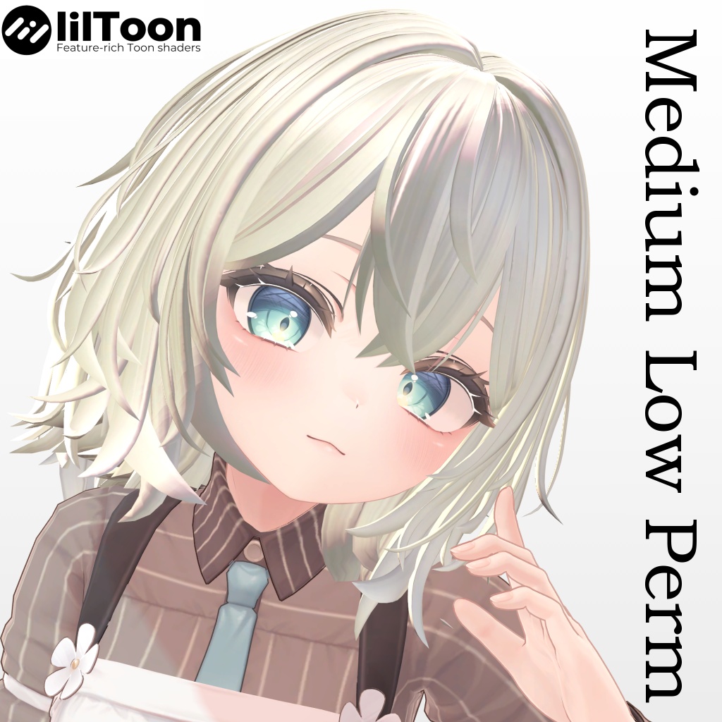 【500円Sale！】８アバター対応　Medium Low Perm