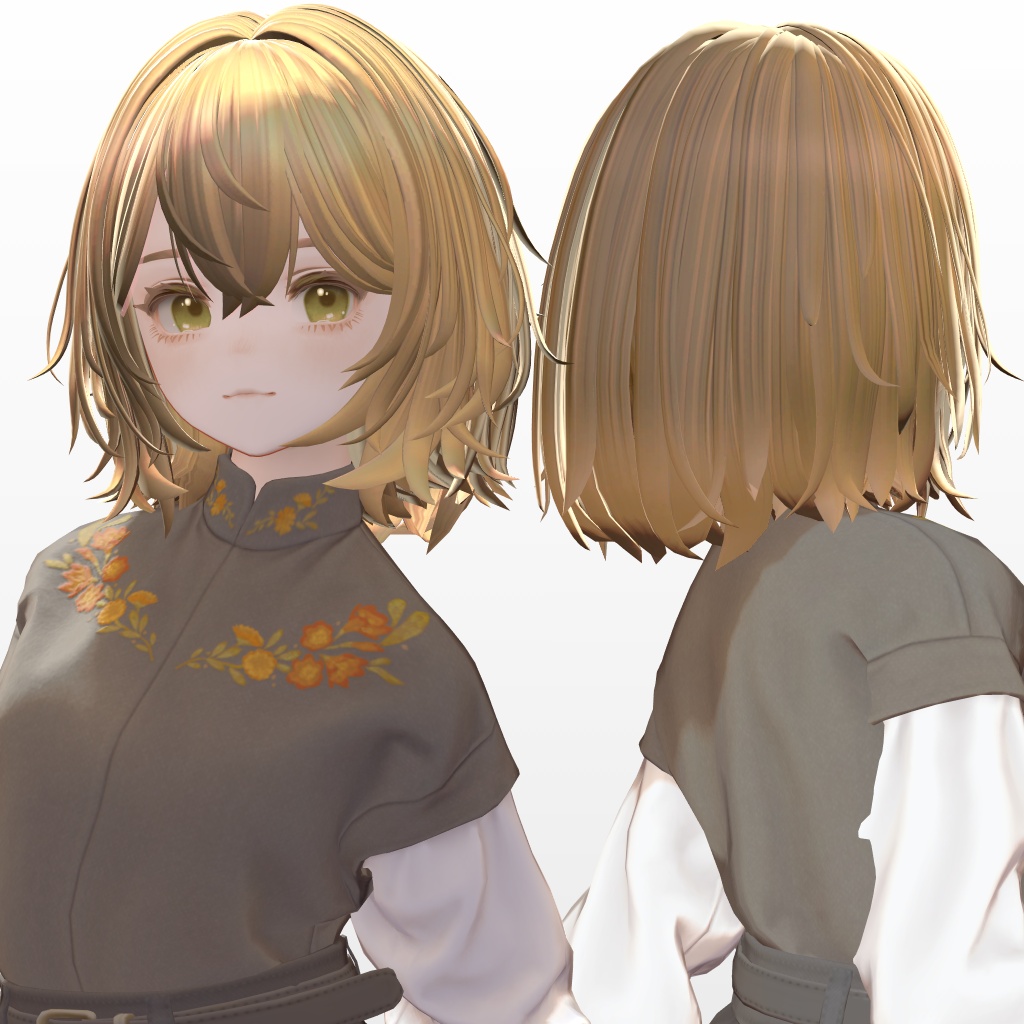 【500円Sale!】8アバター対応 Medium Low Perm