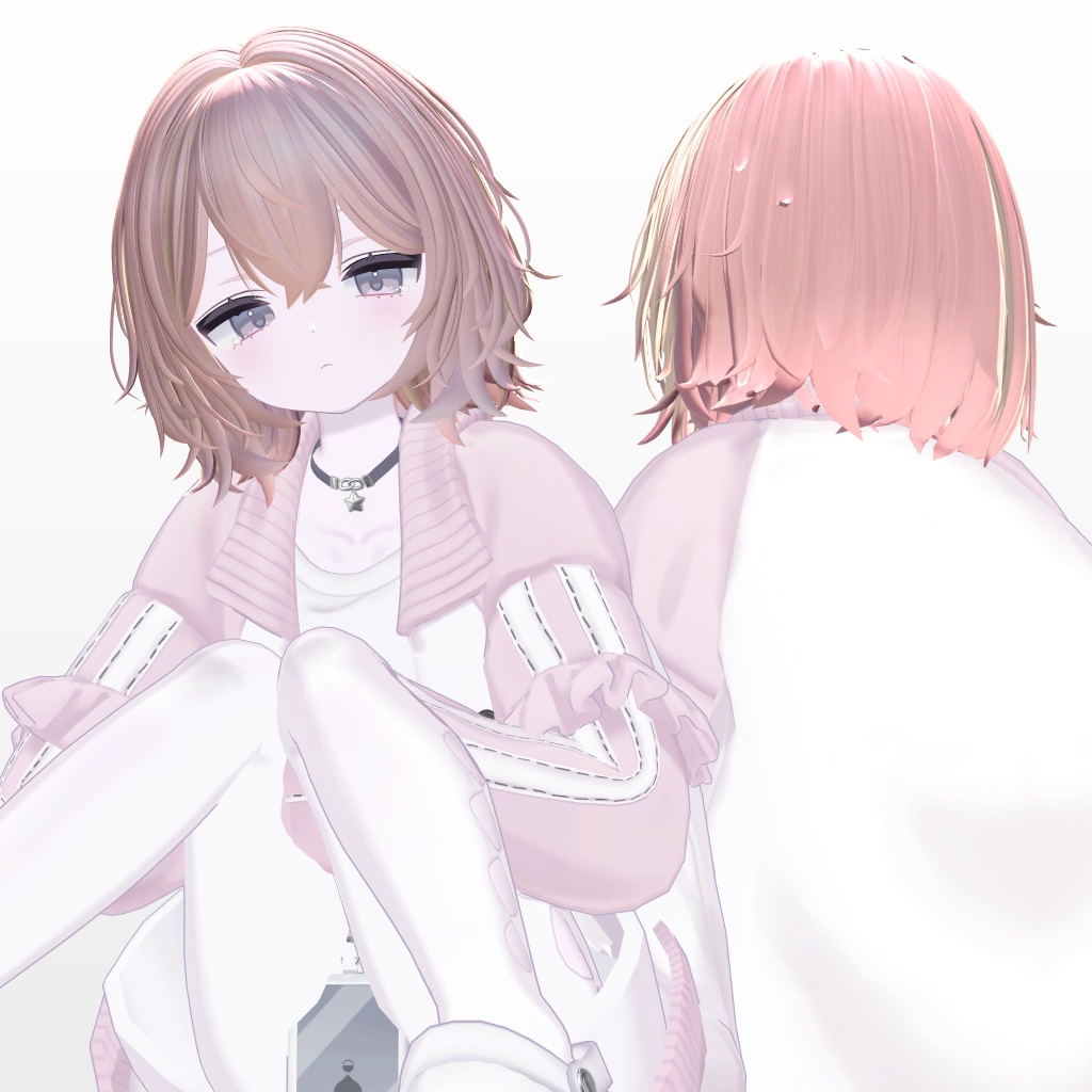 【500円Sale!】8アバター対応 Medium Low Perm