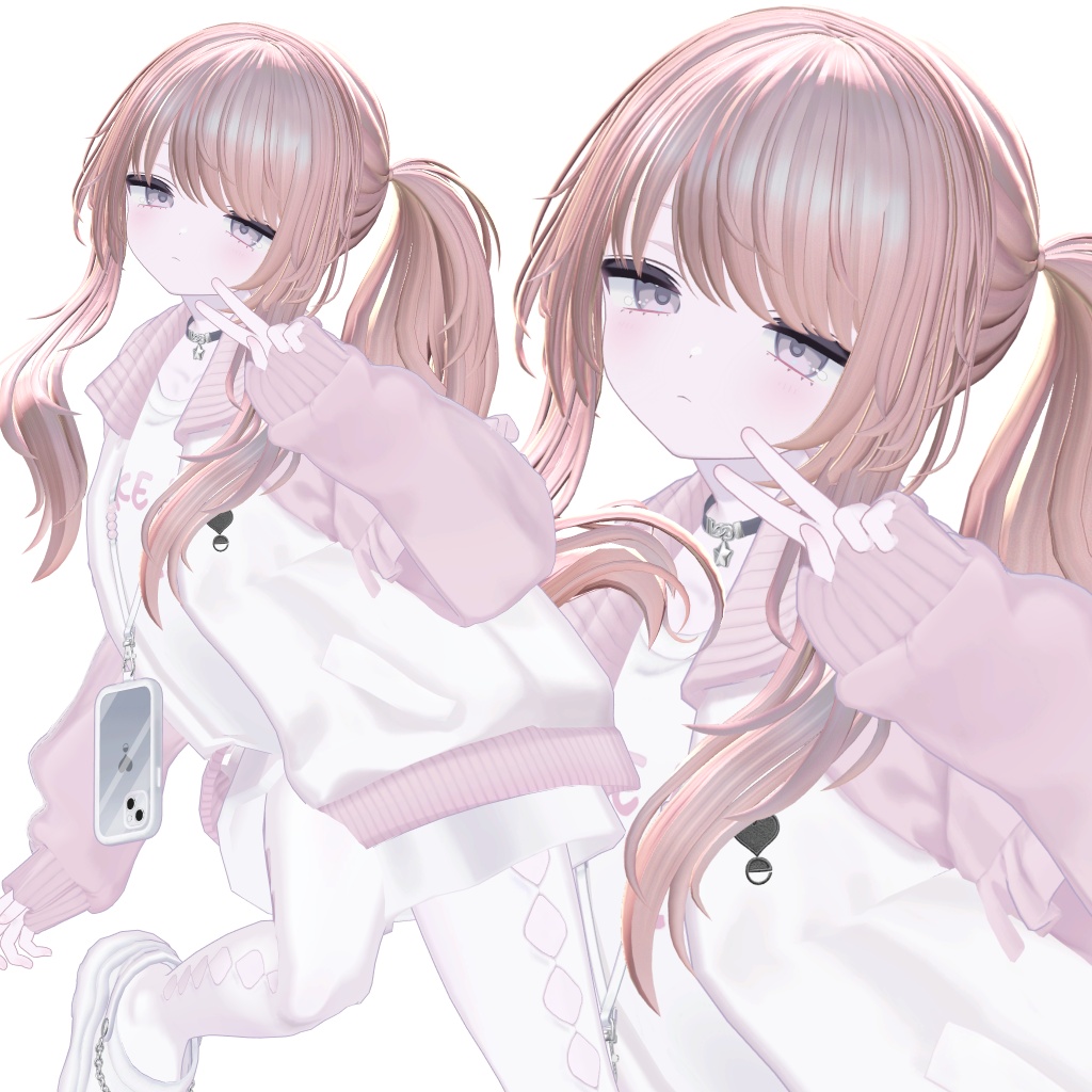 【500円Sale!】8アバター対応 ゆるふわSide tail