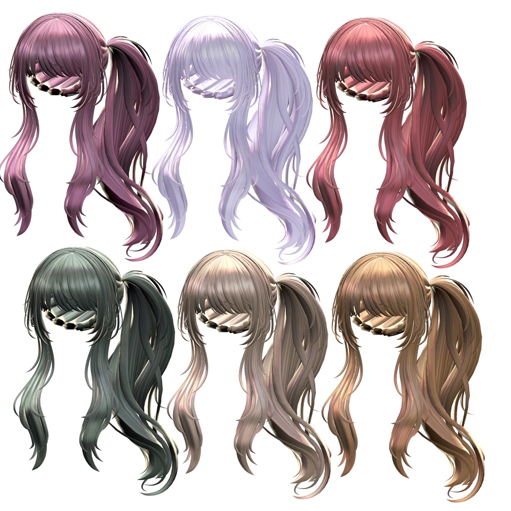 【500円Sale!】8アバター対応 ゆるふわSide tail