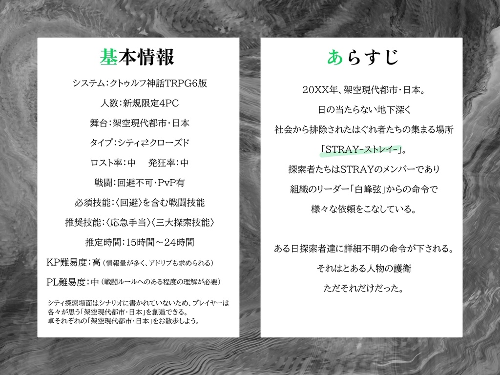 【CoC6版】邪神の生贄