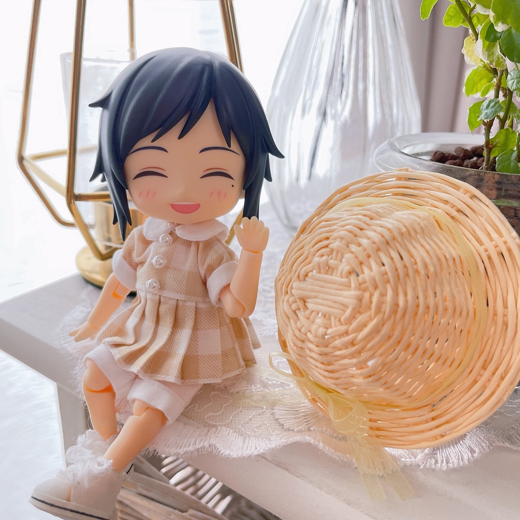 麦わら帽子とお洋服のセット