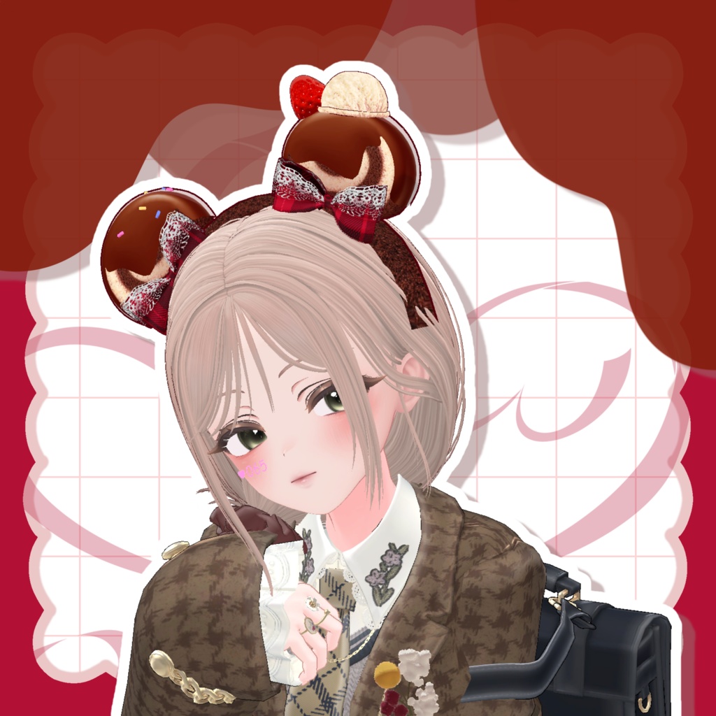 【期間限定無料】ロールケーキカチューシャ【2/16まで】