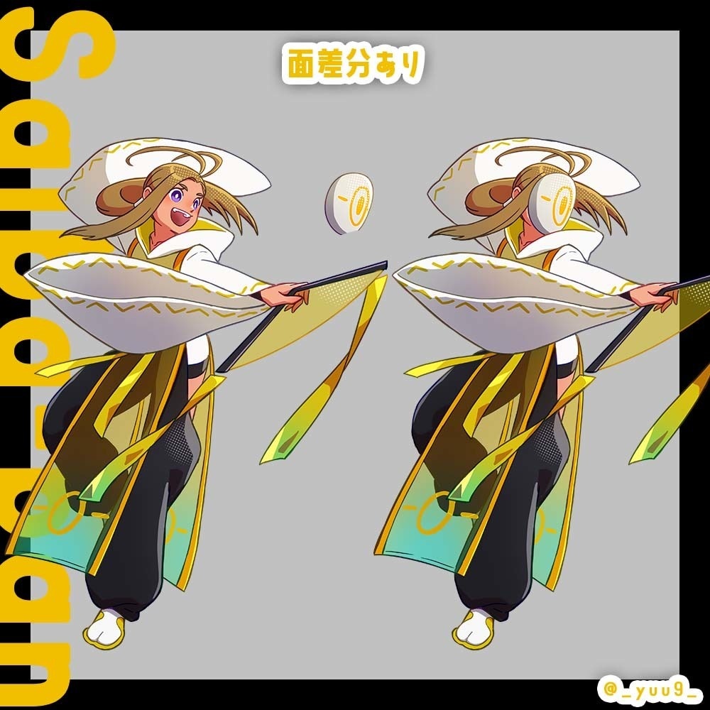 【立ち絵素材】サイバーパンク舞人【表情5種】