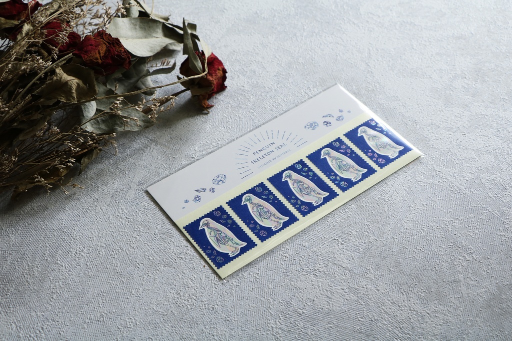 ペンギンの骨格シール