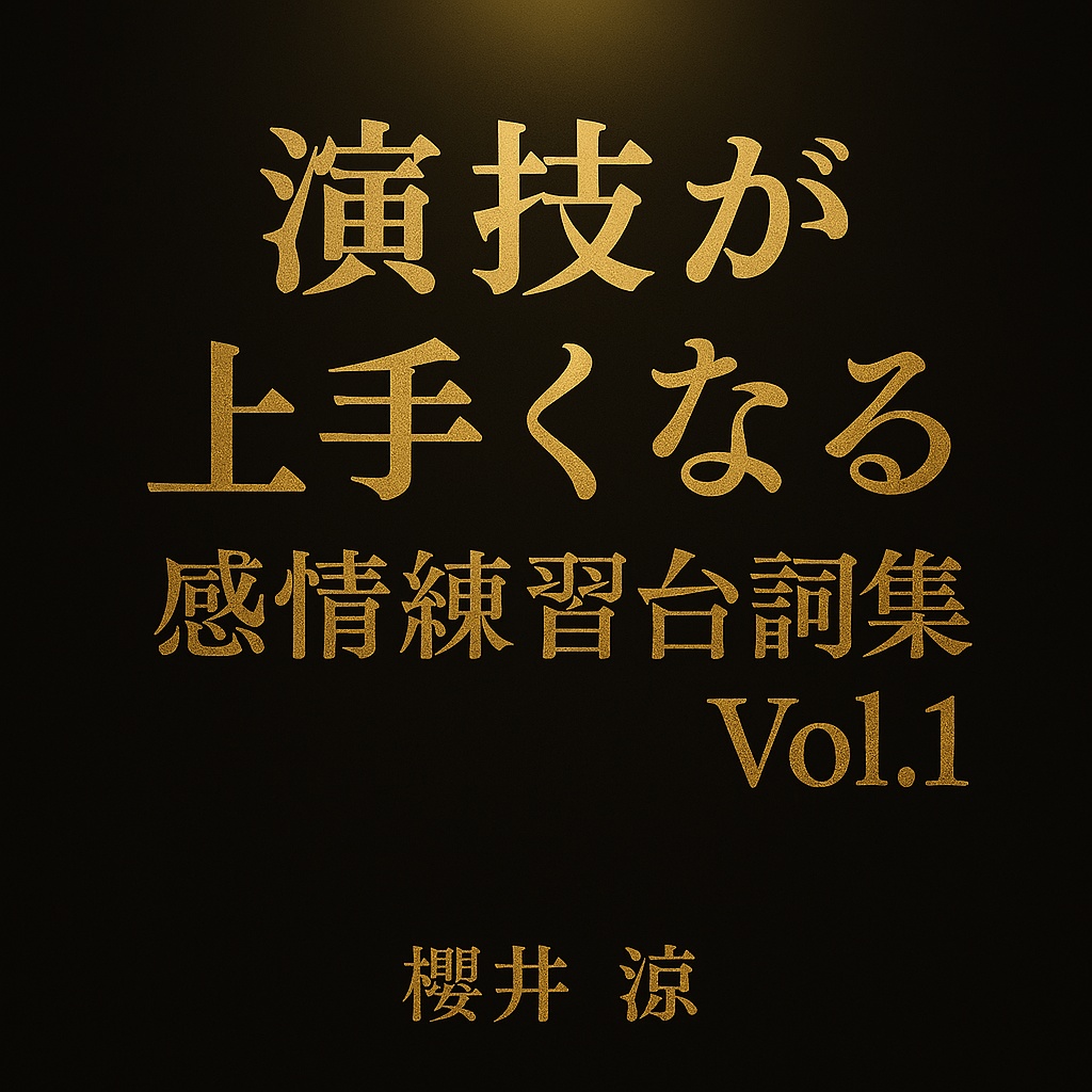 演技が上手くなる 感情練習台詞集Vol.1