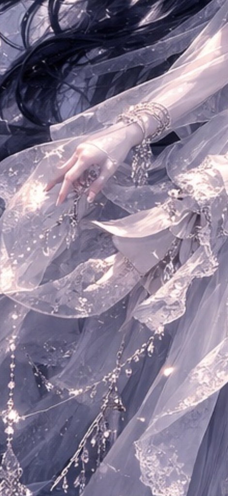 月光を纏う天使【高解像度デジタルアート】