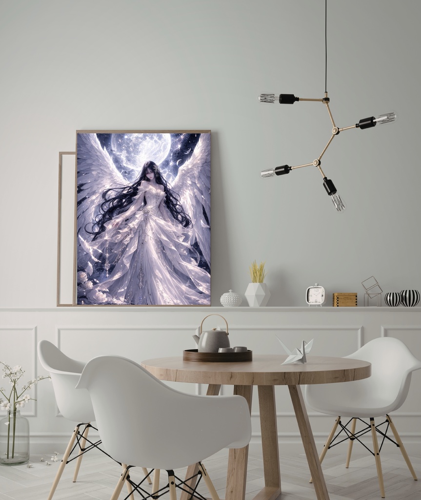 月光を纏う天使【高解像度デジタルアート】