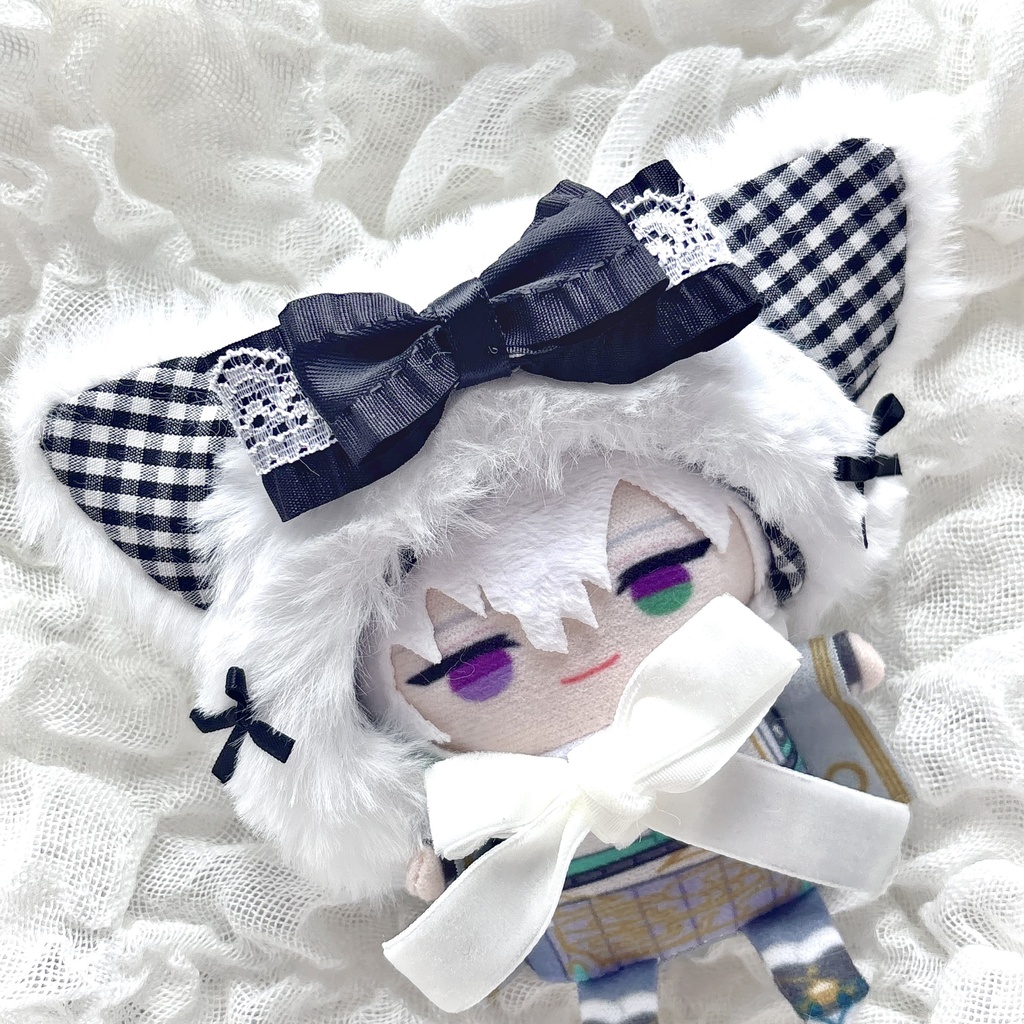 ふわふわcat (チェック柄)