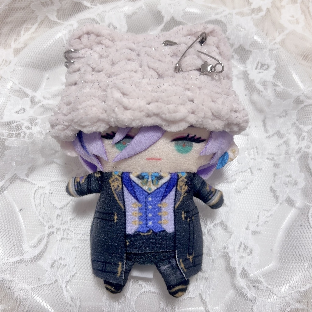 ラメ 折り返し帽子