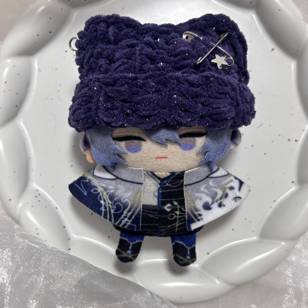 ラメ 折り返し帽子