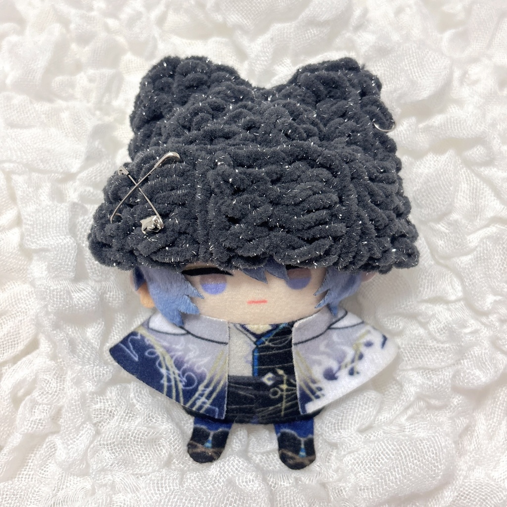 ラメ 折り返し帽子