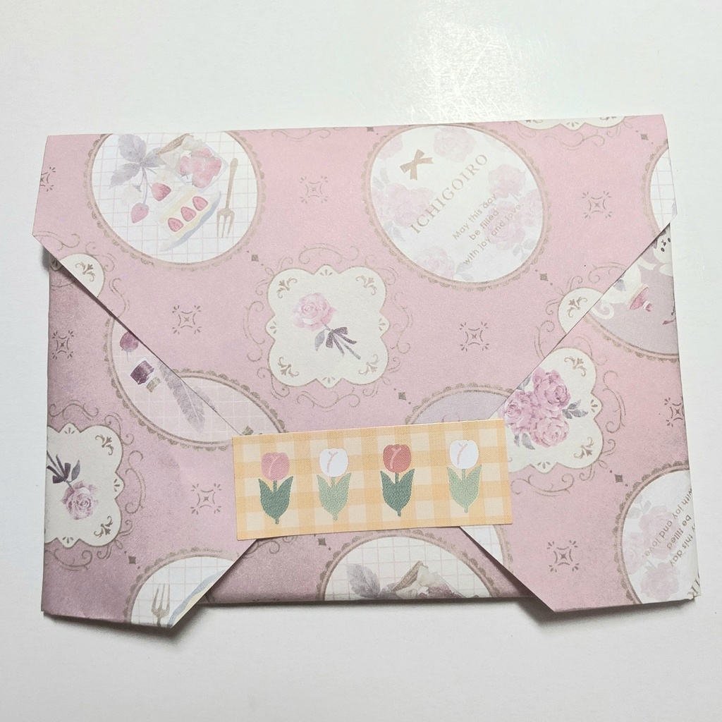 クローバーのメッセージカードとシールのセット(かえる)