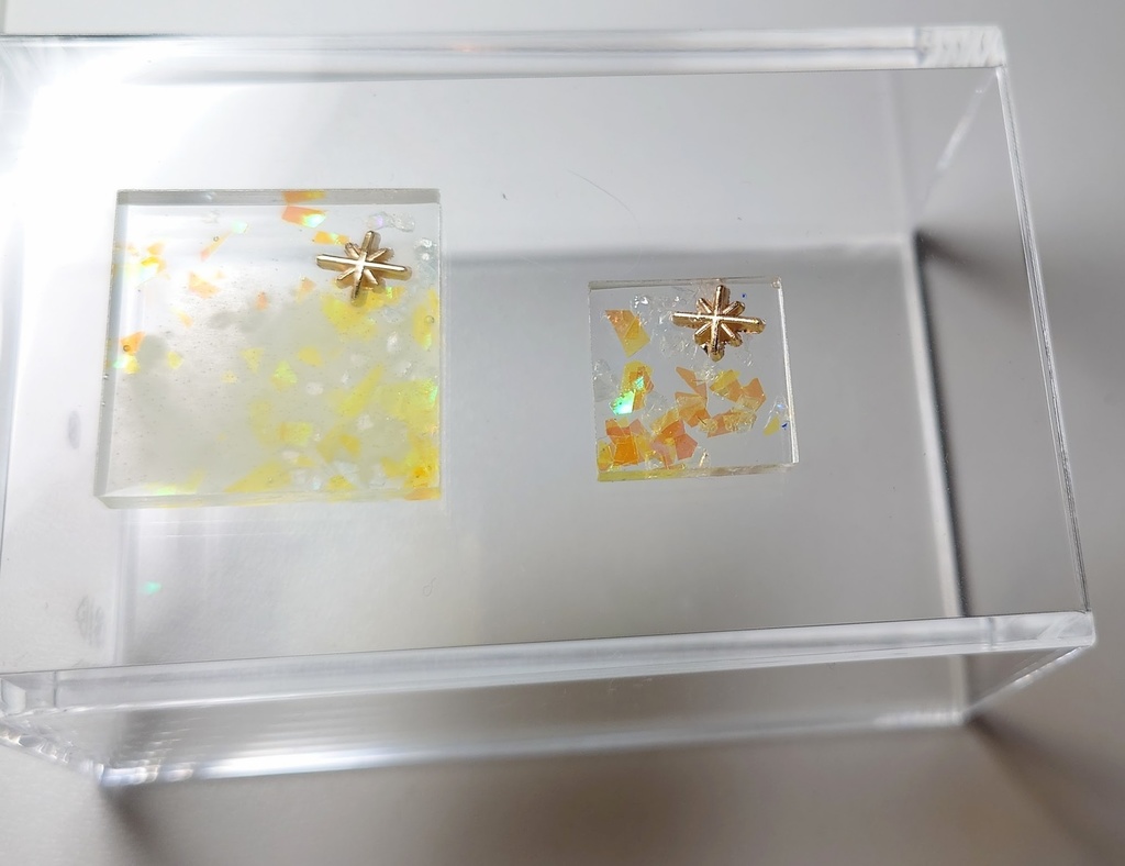 キラキラ星(黄色レジン)