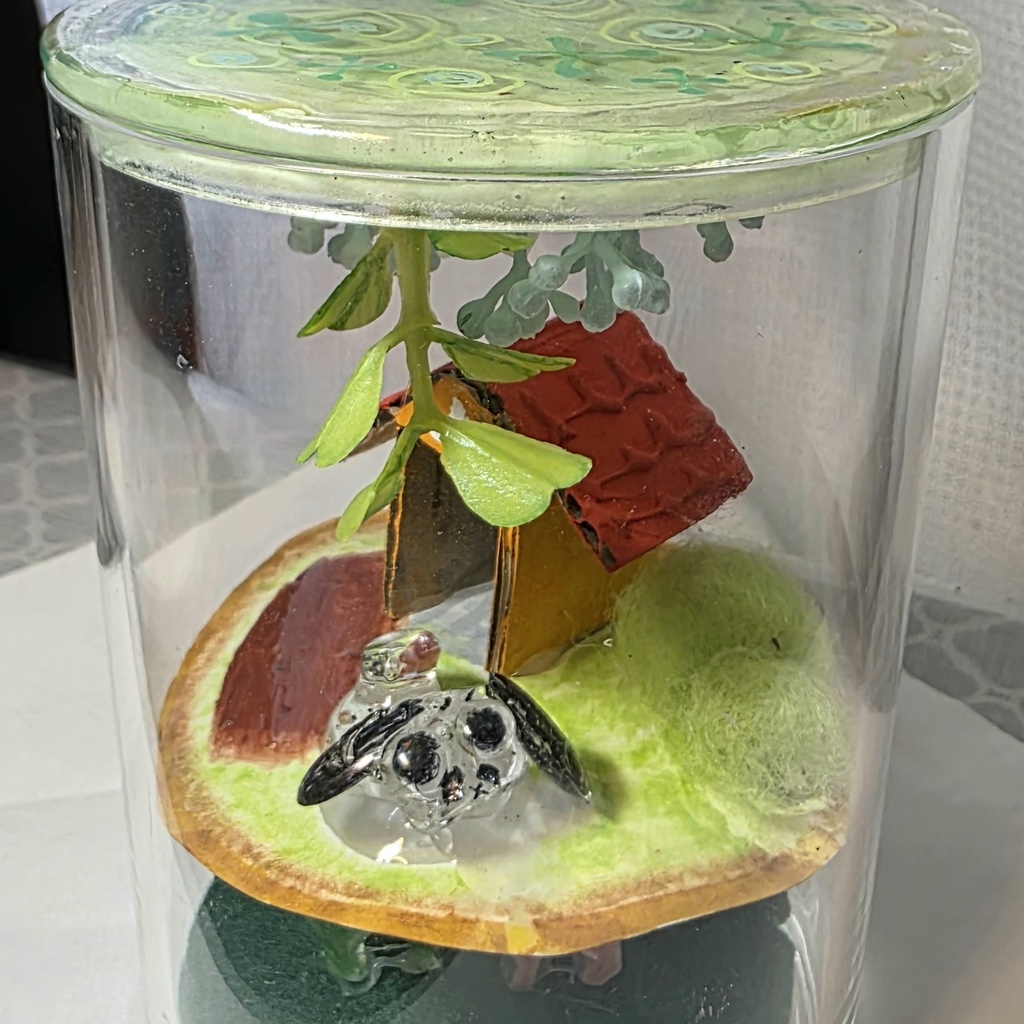 猫さんと猫さん(上にはウサギさん)