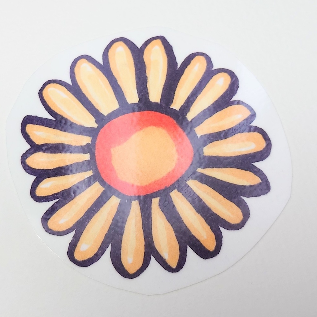 お花のステッカー