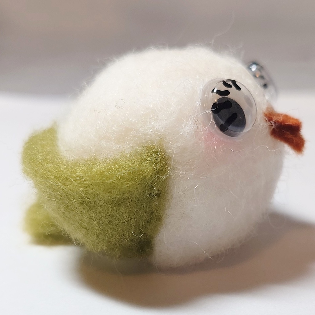フェルトの鳥さん(緑)