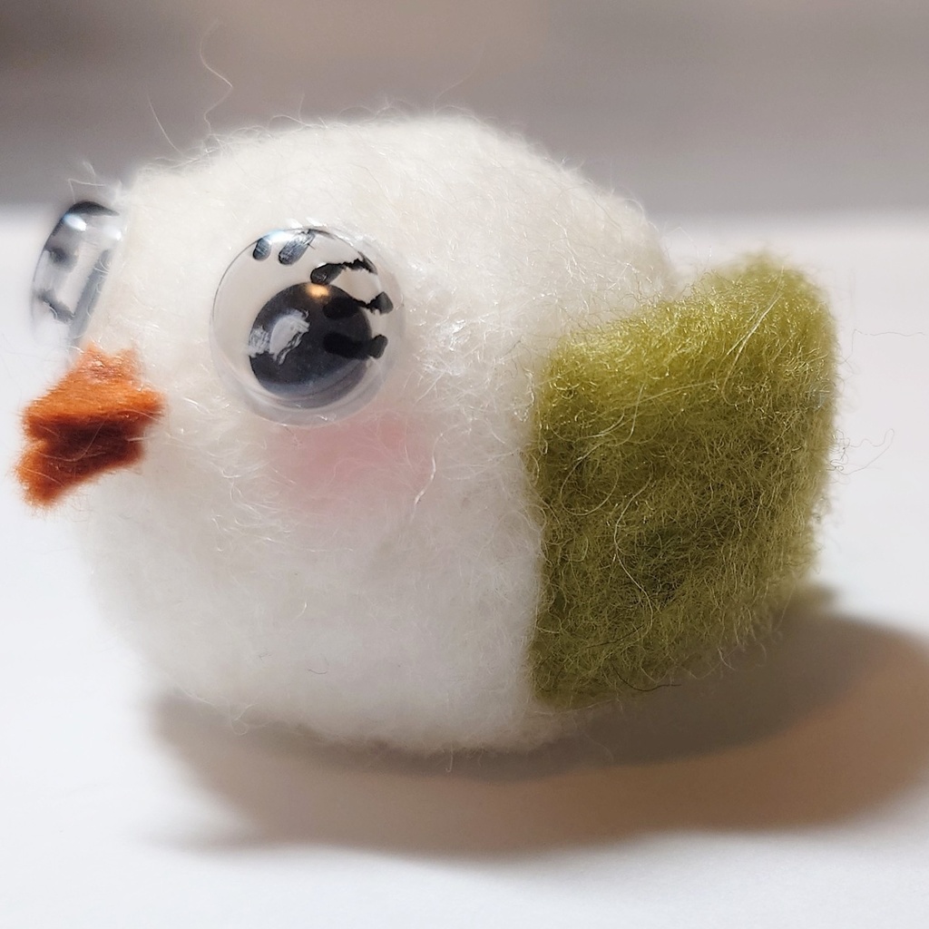 フェルトの鳥さん(緑)