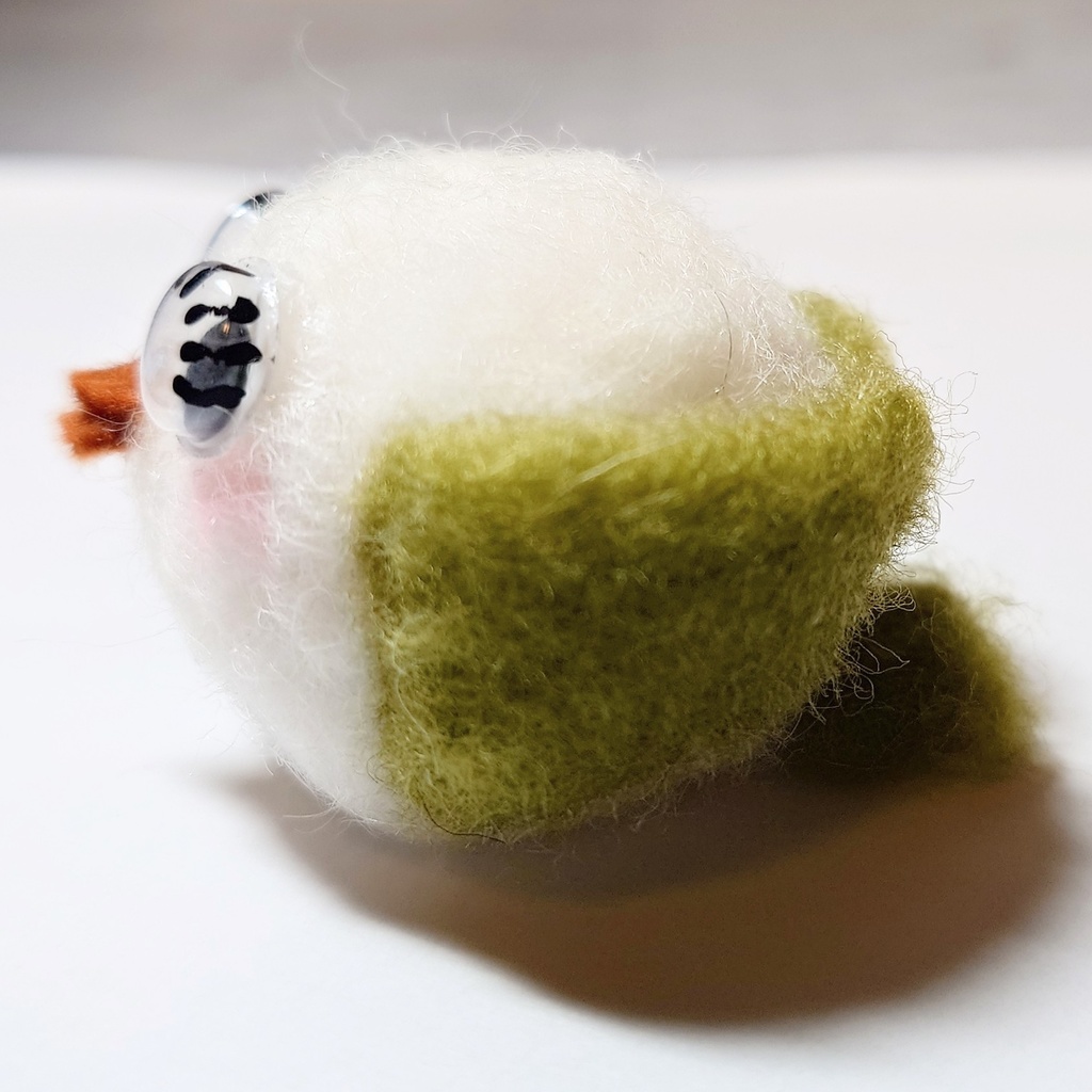 フェルトの鳥さん(緑)
