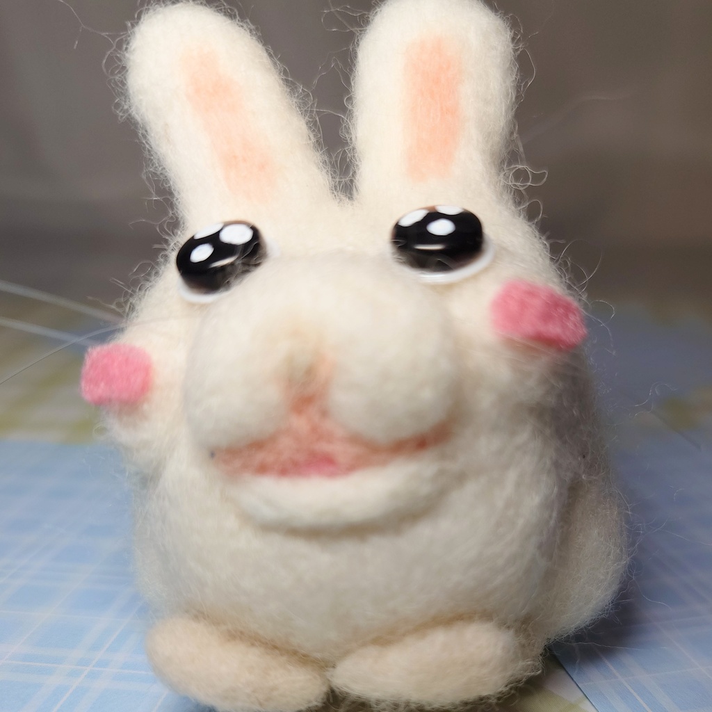 フェルトうさぎさん3さん人形