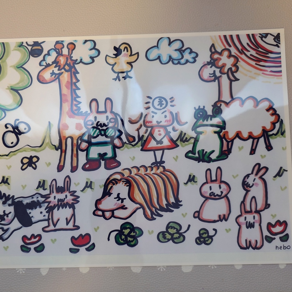 透明)ぴょんモフと仲間たちステッカー