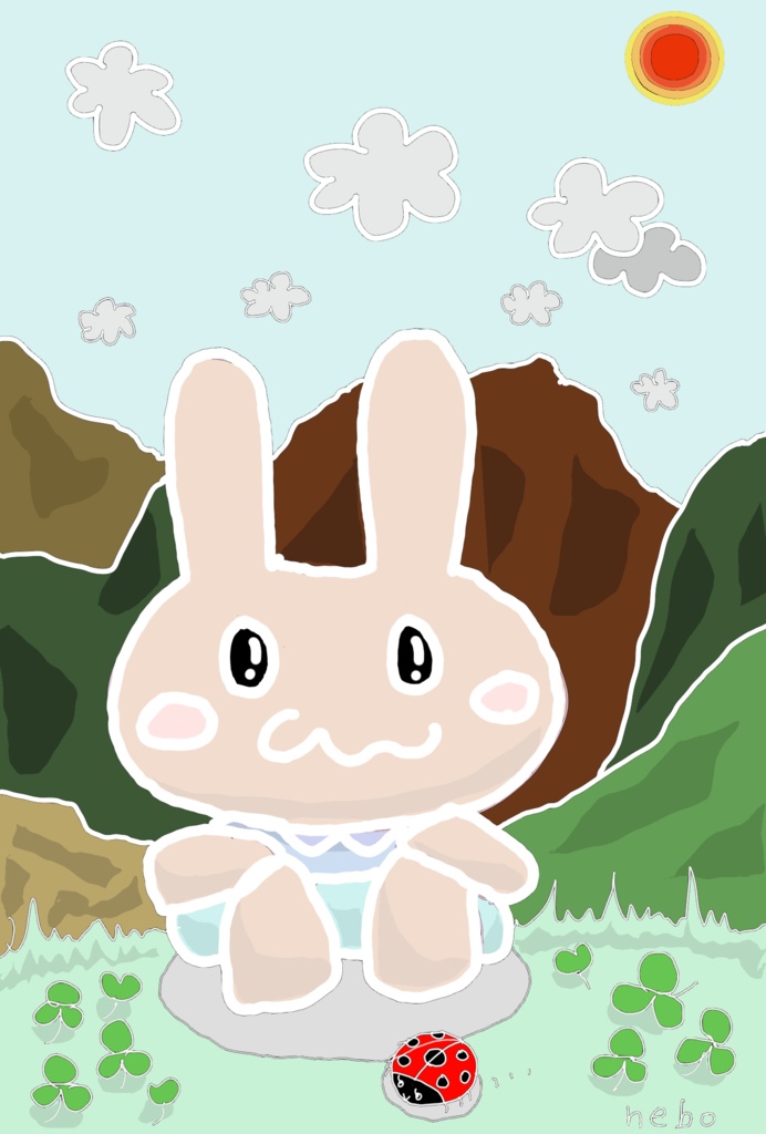 （データ板）ぴょんモフのイラスト