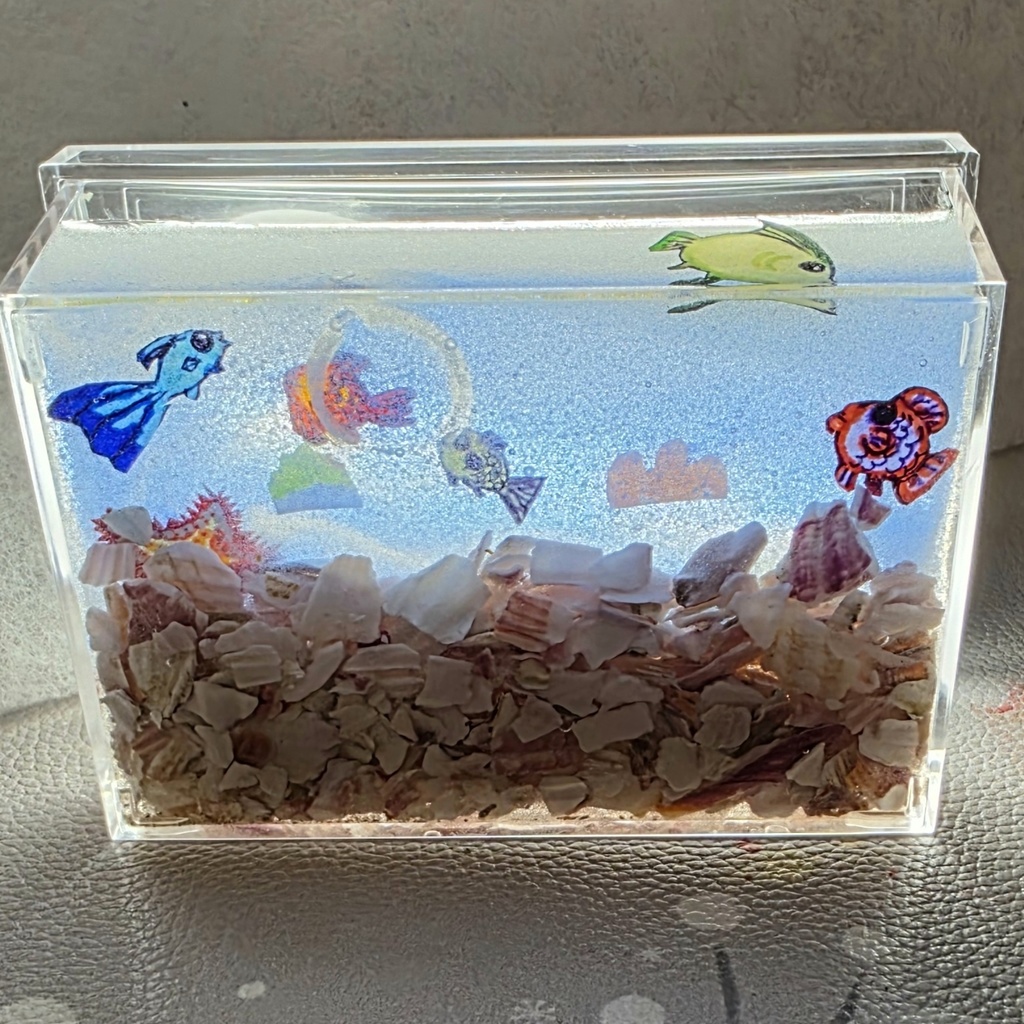 レジンアート作品(海の中)