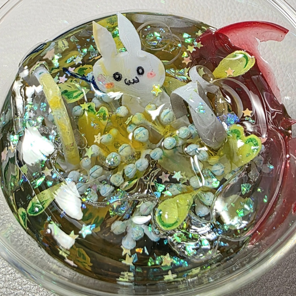 うさぎさんちゃぷちゃぷ(泳ぐお魚さん)