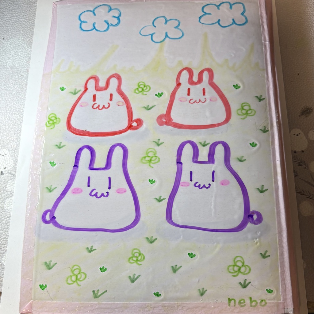 うさぎさんのノート