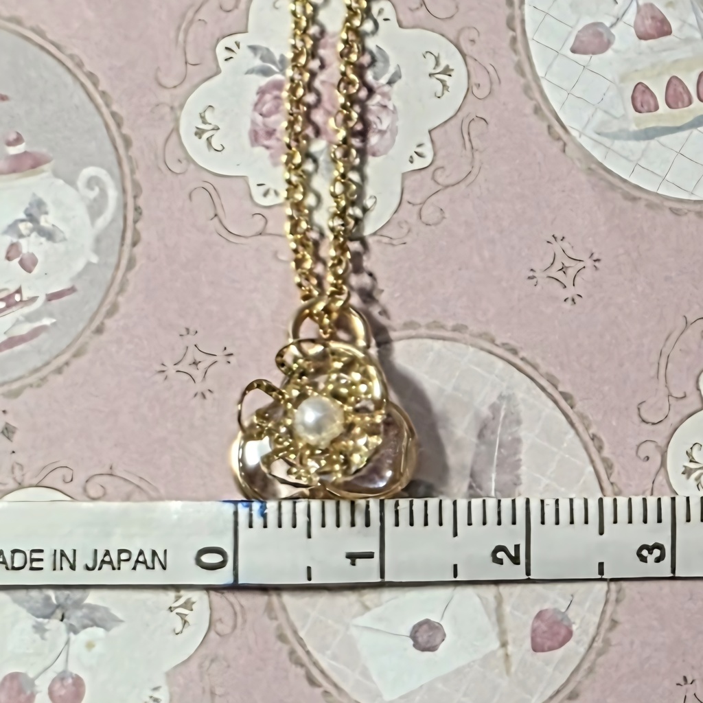 クローバー&お花モチーフネックレスとうさぎ