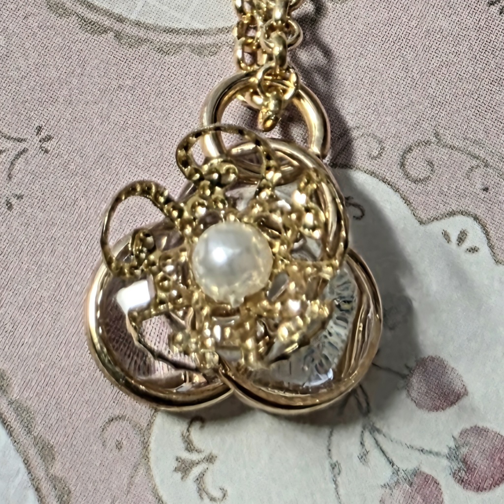 クローバー&お花モチーフネックレスとうさぎ