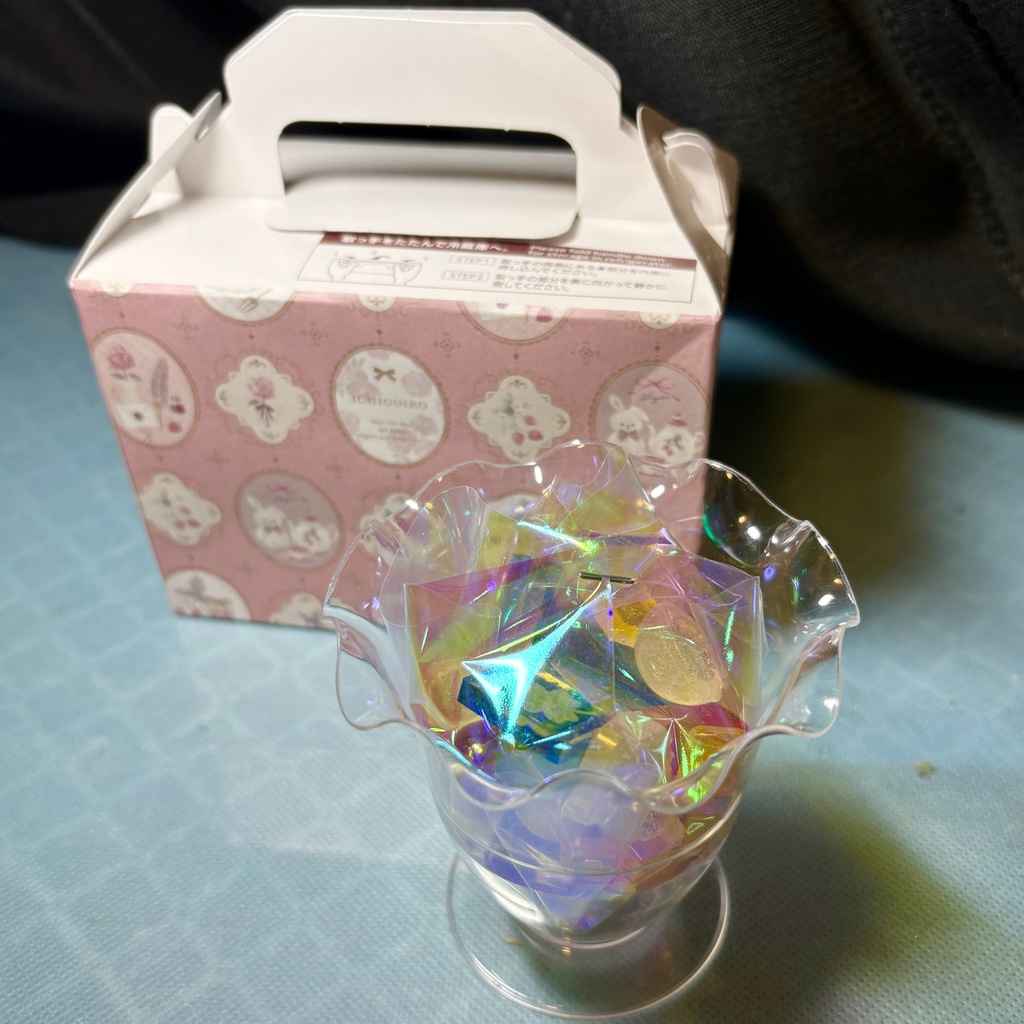 レジン色々な形のパフェ盛り