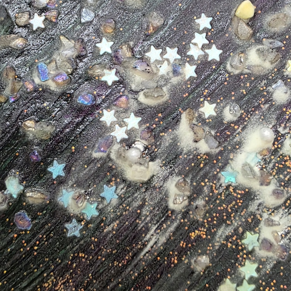 夜に見惚れるうさぎの後ろ姿(絵画)