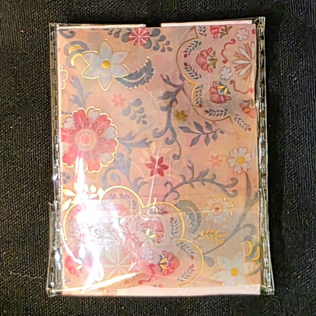 パールとピンクビーズのロングネックレス