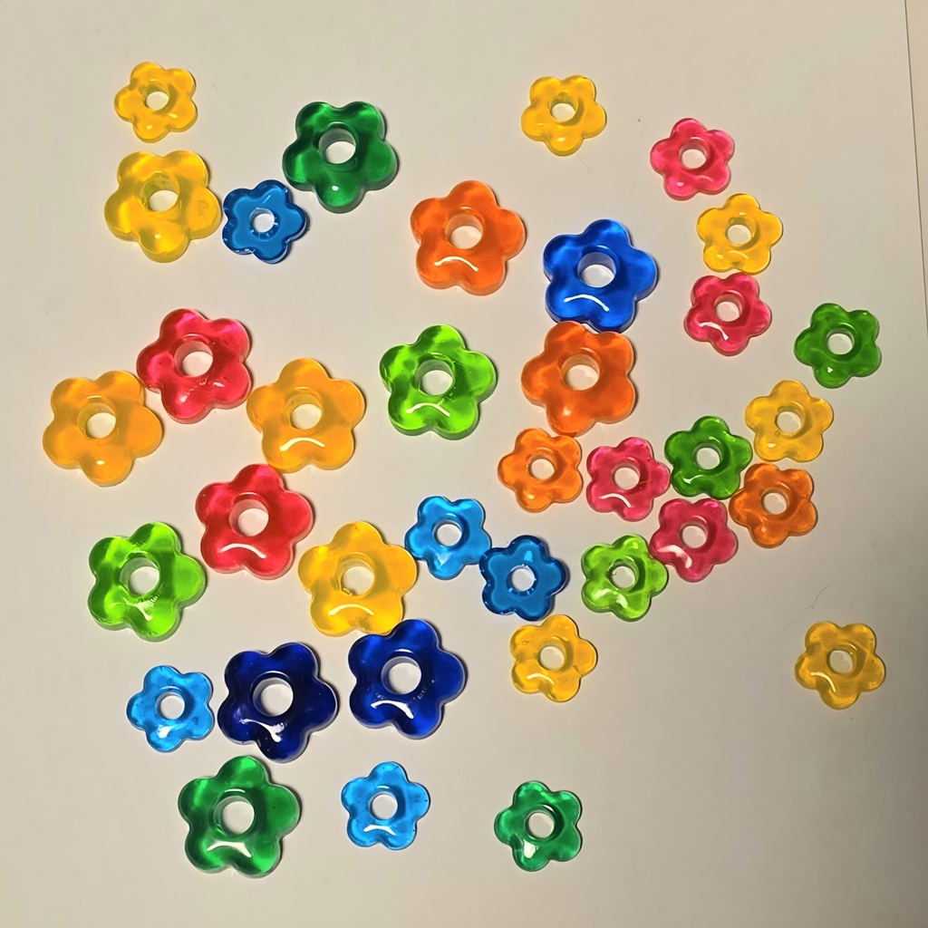 お花のレジンおはじき