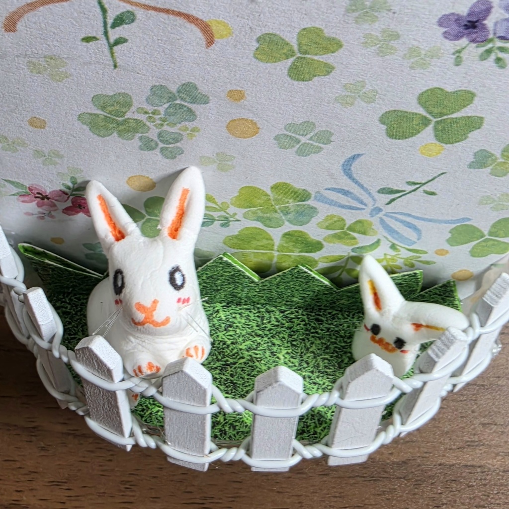 うさぎさんの壁掛け飾り