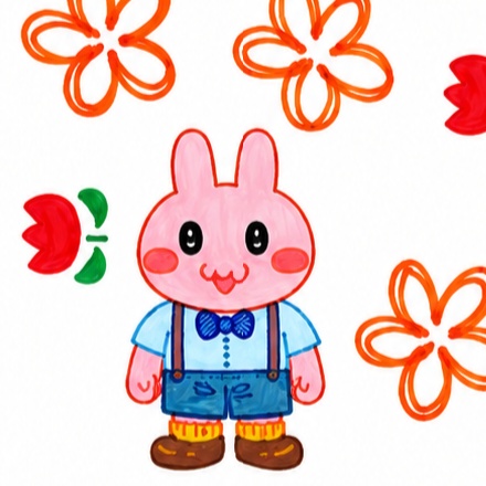 (データ版)ぴょんモフ手帳などに使える貼って剥がせるシール用イラスト