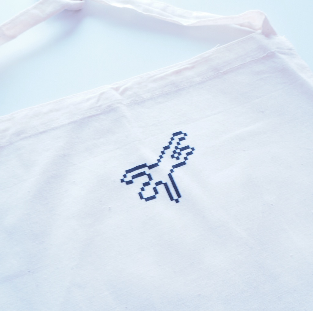 事件現場コットンショルダーバッグ