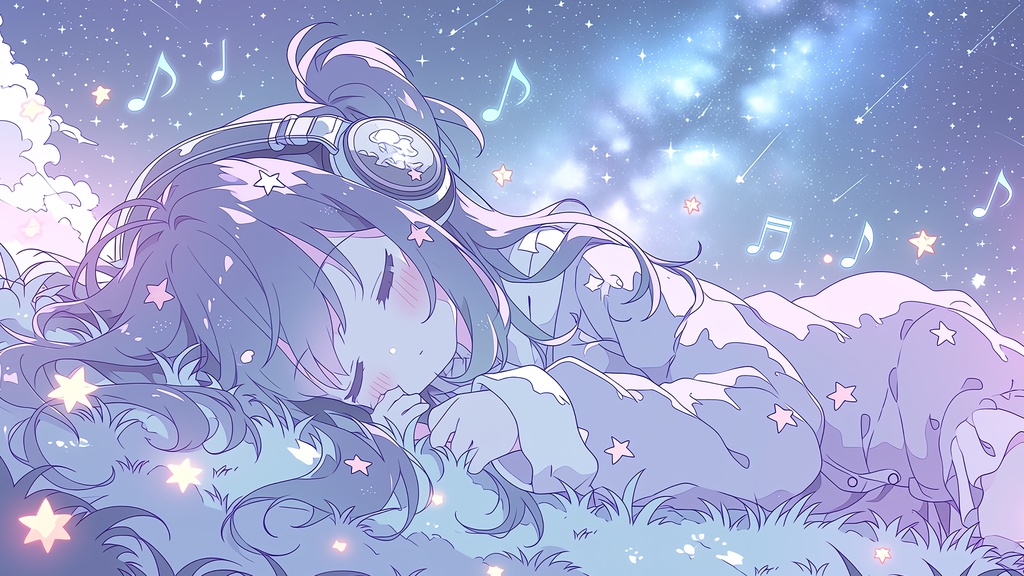 【商用可能BGM】Night Float | かわいいChill BGM【配信・動画・作業向け】