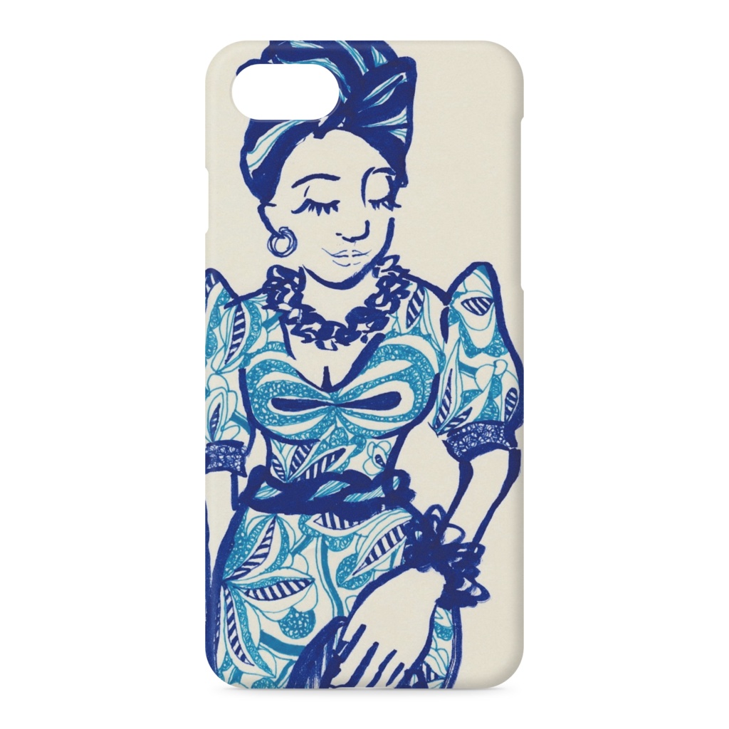 African Print Dress iPhone ケース for iPhone 8 / 7