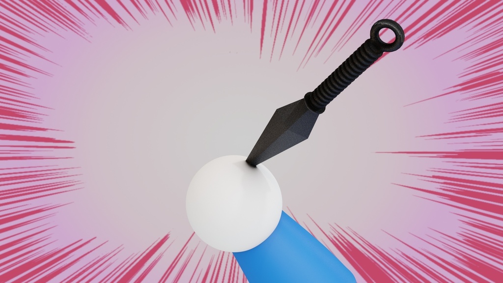 よく刺さるクナイ(Ninja)