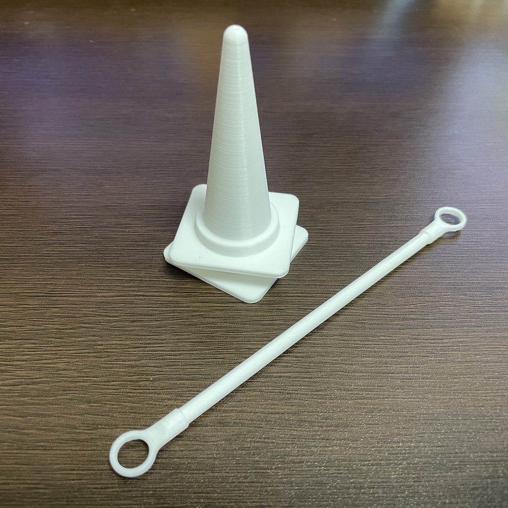 1/10サイズ ノーカラーコーン非アクションフィギュアセット