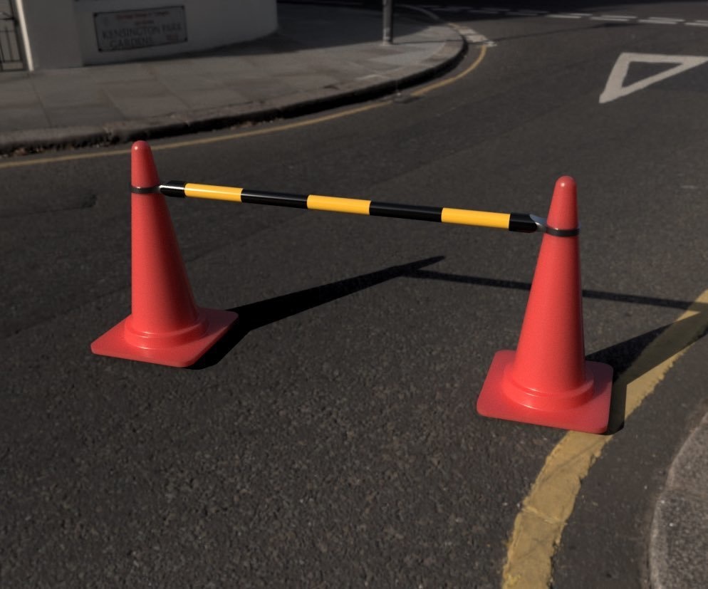 1/10サイズ ノーカラーコーン非アクションフィギュアセット